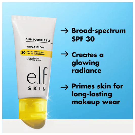 e.l.f. SKIN Suntouchable Whoa Glow Sunscreen Primer SPF 30 (50ml) SkinStash