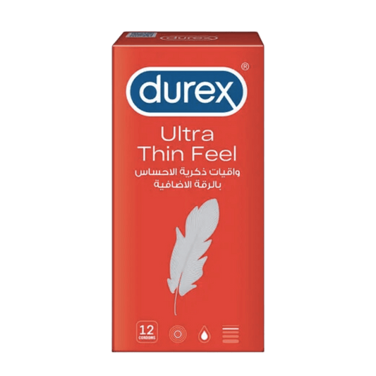 Durex Ultra Thin Feel Condoms (Pack of 12 Condoms) - wellkart