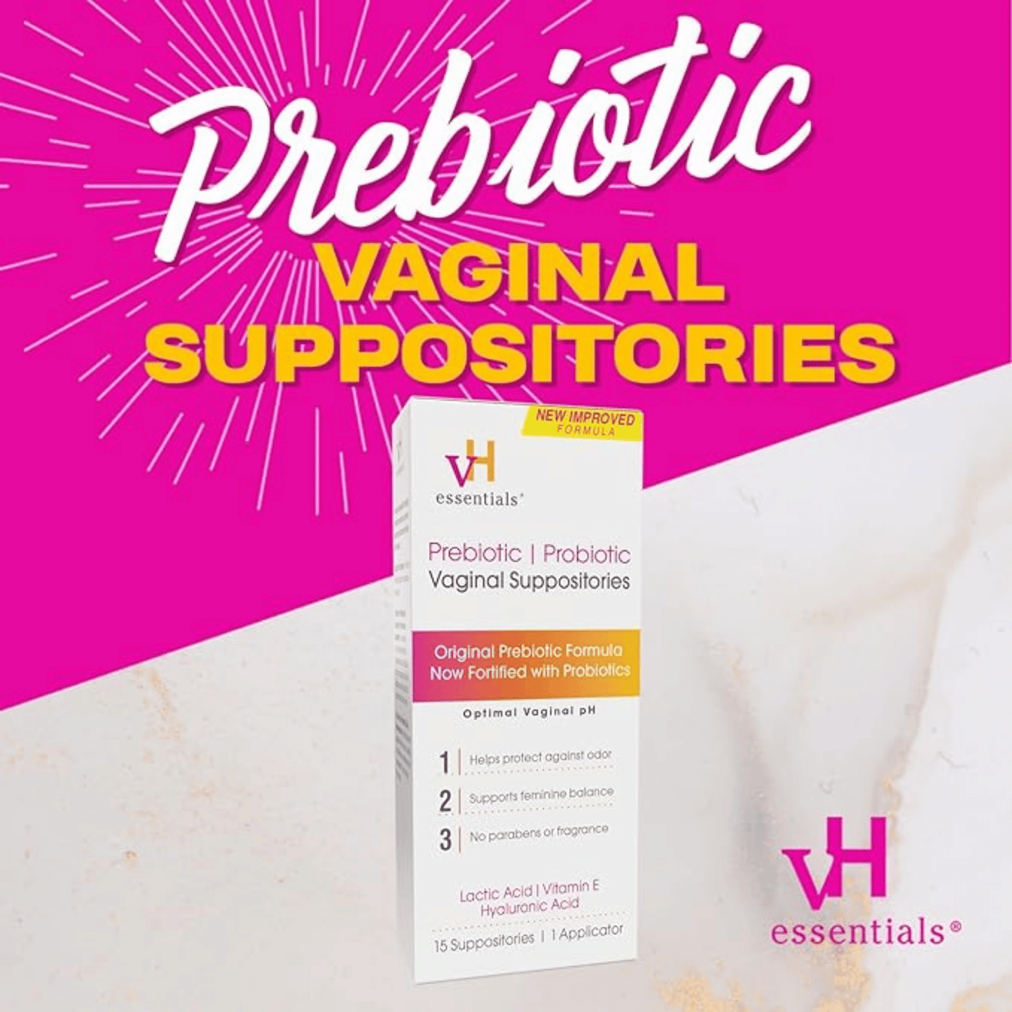 Vh Essentials - Vaginal Suppositories Pre - 1 Each - 15 Ct SkinStash