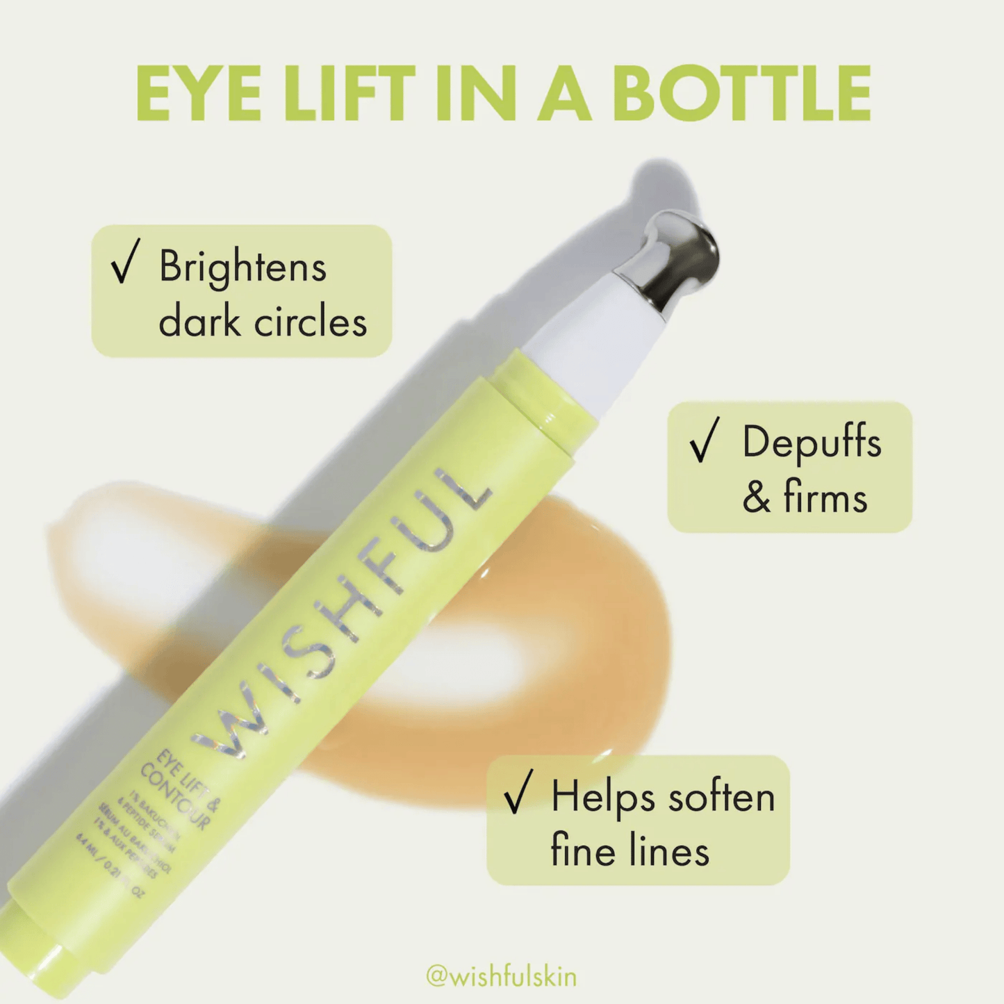 Wishful Eye Lift and Contour 1% Bakuchiol & Peptide Serum (2x6.4ml) SkinStash