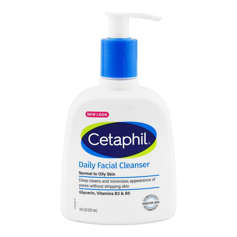 Cetaphil Daily Facial Cleanser, Normal To Oily Skin, 237ml - wellkart