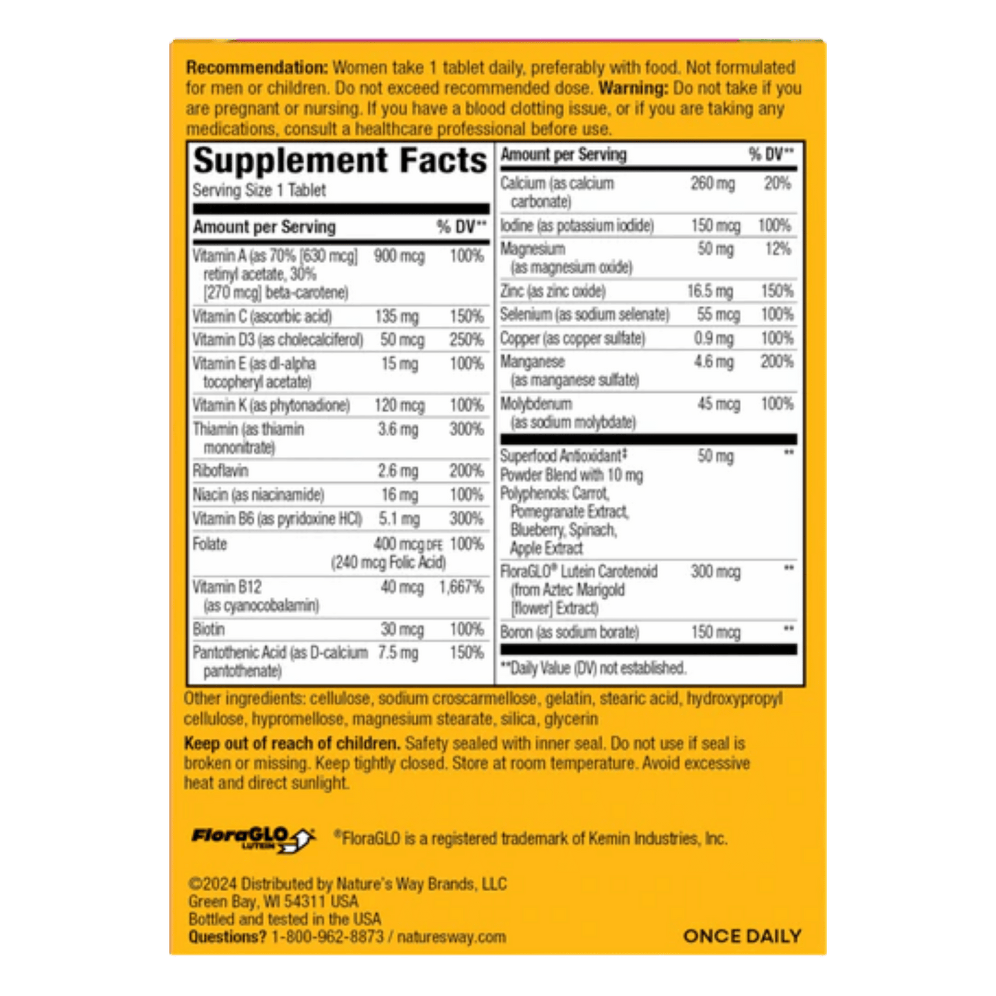 Nature's Way Alive! Women's 50+ Complete Multivitamin (50Tab) SkinStash