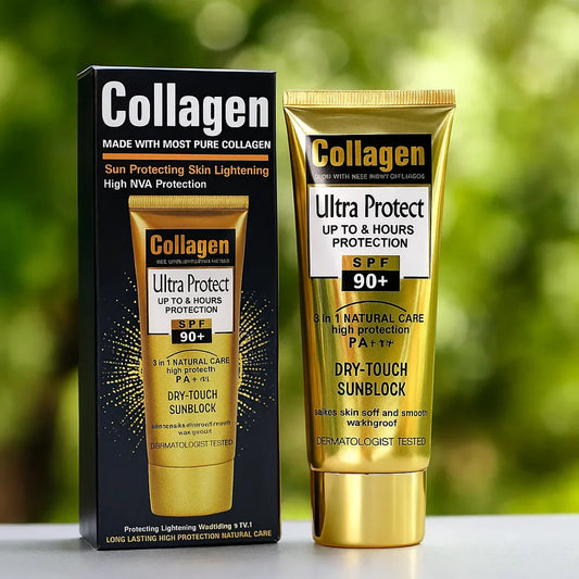 Fruit Of The Wokali Collagen Ultra Protect 3-in-1 Dry- Touch Sunblock SPF 90+ - 100ml wellkart