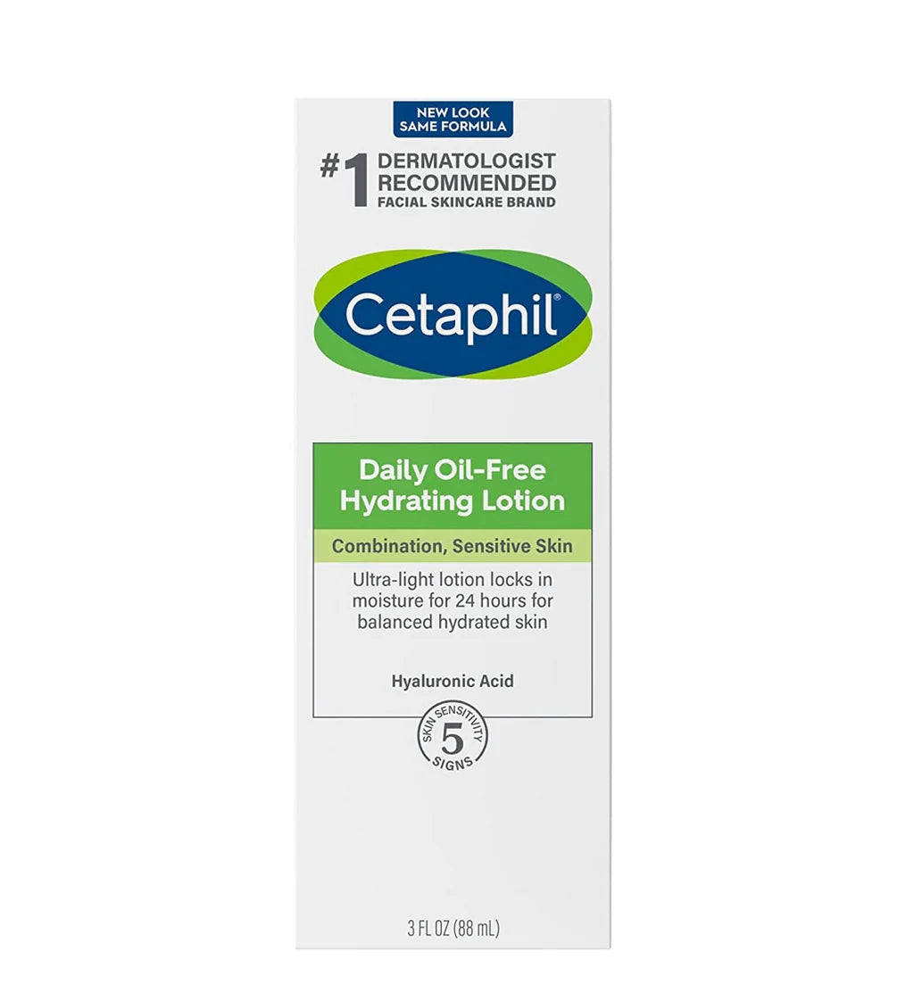 Cetaphil Daily Oil-Free Hydrating Lotion, For Combination & Sensitive Skin, 88ml - wellkart