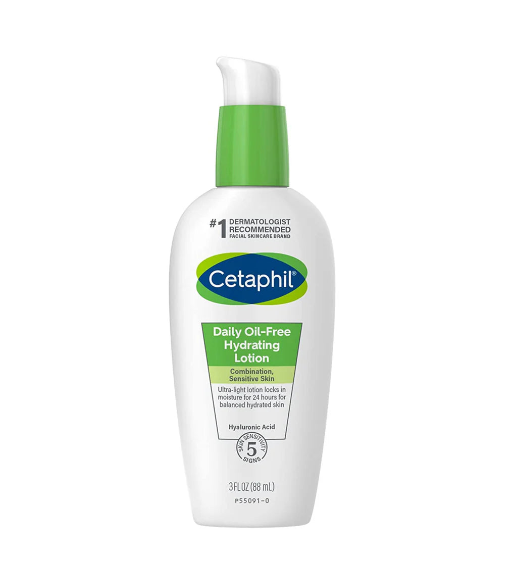 Cetaphil Daily Oil-Free Hydrating Lotion, For Combination & Sensitive Skin, 88ml - wellkart