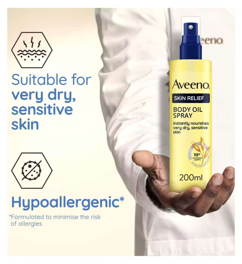 Aveeno Skin Relief Body Oil Spray - wellkart
