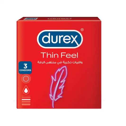 Durex Thin Feel Condoms, 3-Pack - wellkart