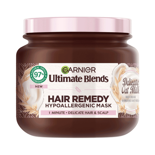 Garnier Ultimate Blends Hair Remedy Delicate Oat Milk Hypoallergenic Mask (340ml) skinstash