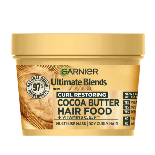 Garnier Ultimate Blends Curl Restoring Hair Food Cocoa Butter (400ml) SkinStash